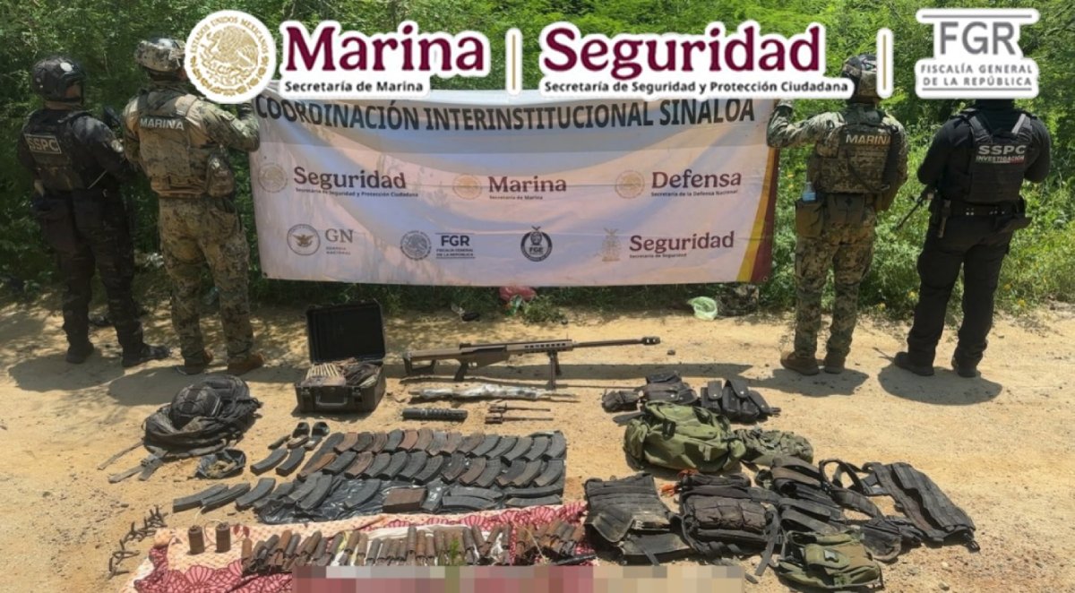 gabinete de seguridad destaca decomiso de fusil barrett calibre 50 lugar