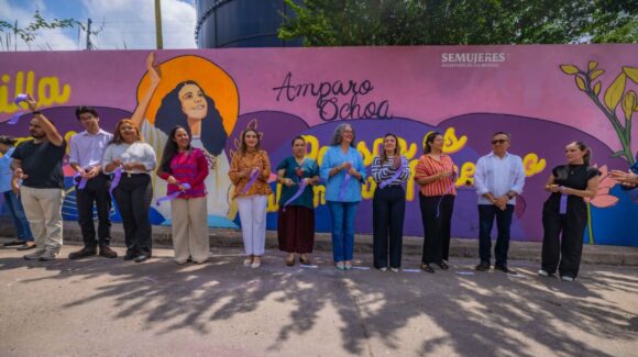 Graciela Domínguez destaca legado social de Amparo Ochoa durante inauguración de mural en Culiacán
