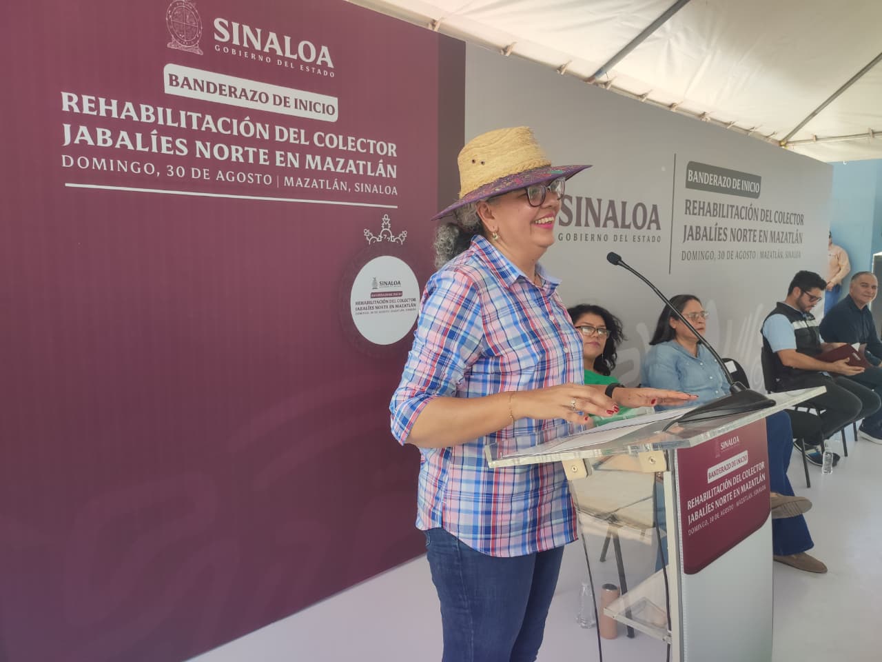 Graciela Domínguez en gira de trabajo por Mazatlán