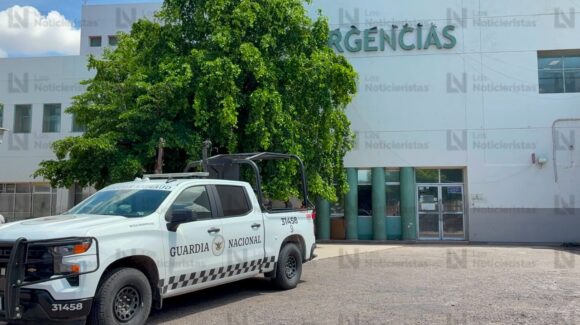 Guardia Nacional resguarda FGR y Hospital General, luego del enfrentamiento a balazos contra civiles armados en Los Mochis, Sinaloa