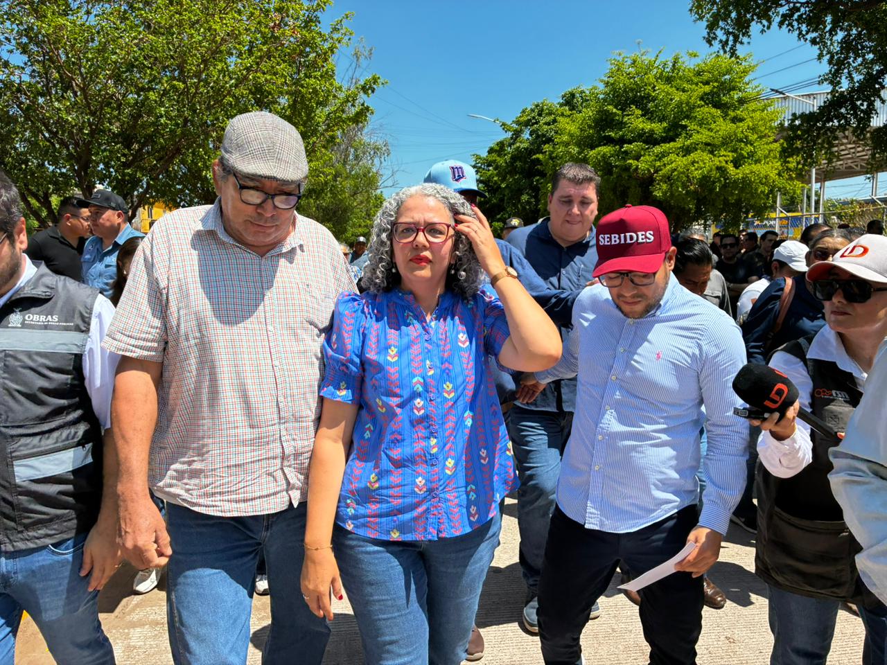 Inaugura Graciela Domínguez pavimentación del bulevar en Jahuara II, El Fuerte