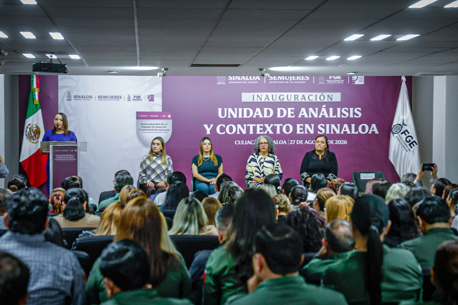 Inauguración de la Unidad de Análisis en Materia Feminicida en Sinaloa