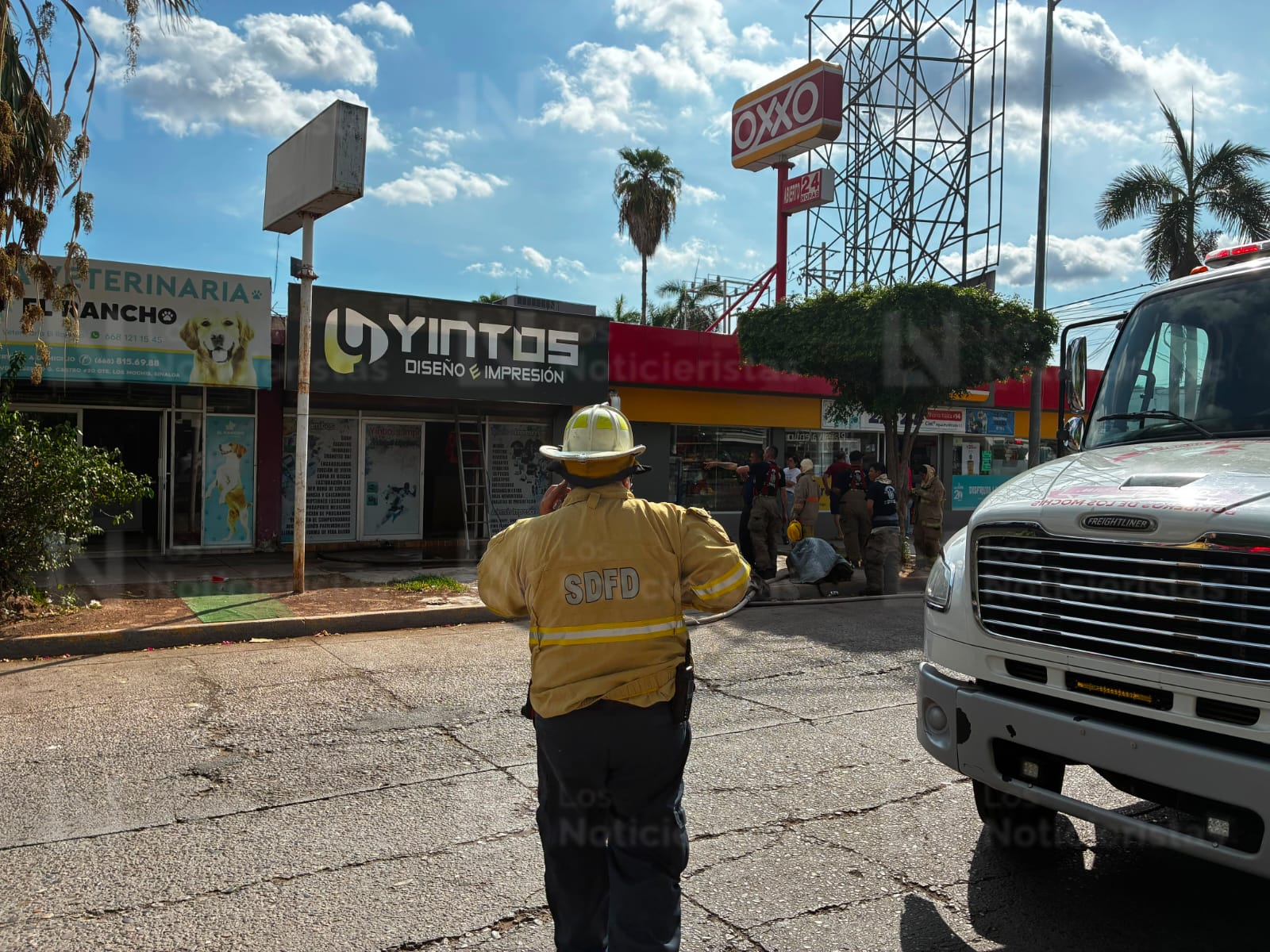 Incendio de imprenta en Los Mochis, Sinaloa