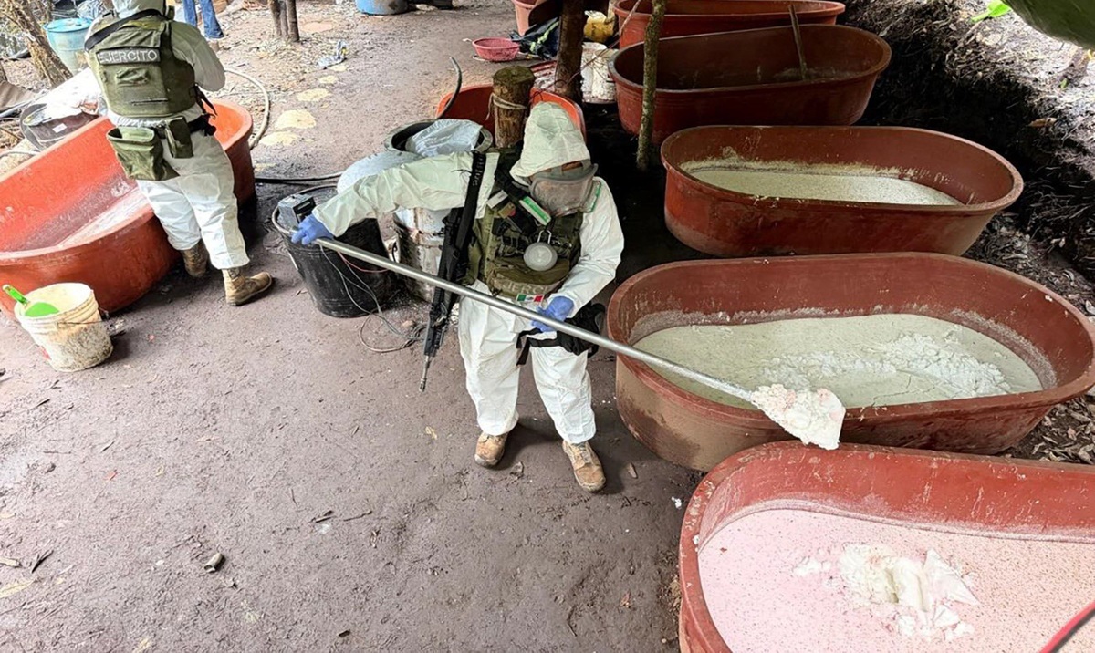 Laboratorio clandestino desamantelado en Michoacán