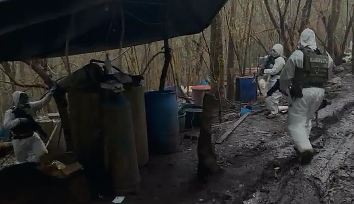 Laboratorio clandestino desamantelado en Michoacán