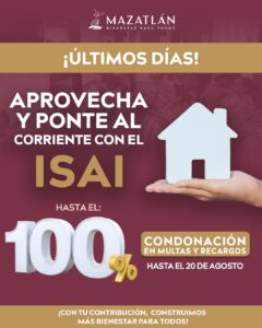Campaña de descuento del ISAI en Mazatlán