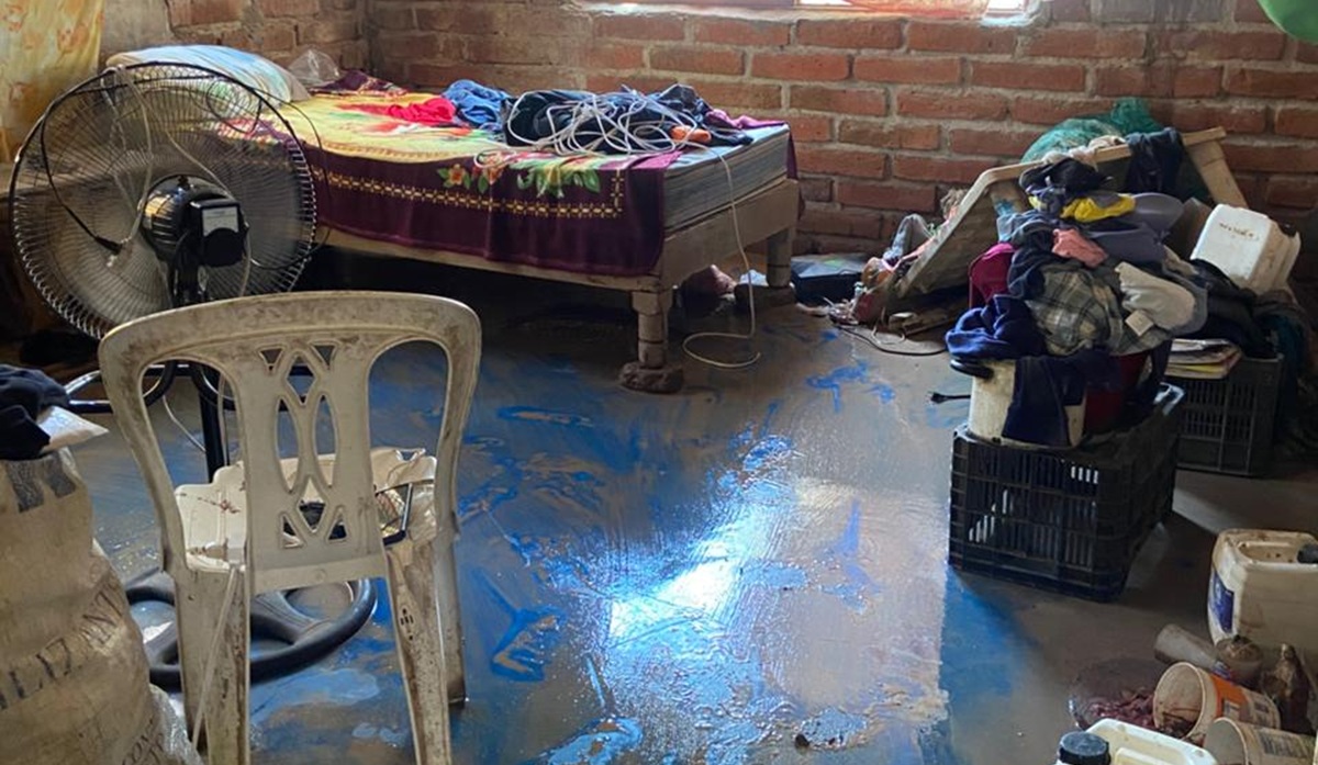 Afectaciones en Herculano de la Rocha, Guasave, por inundaciones