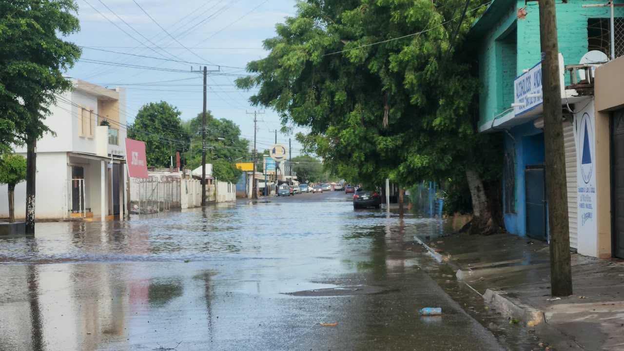 Daños por lluvias en Guasave