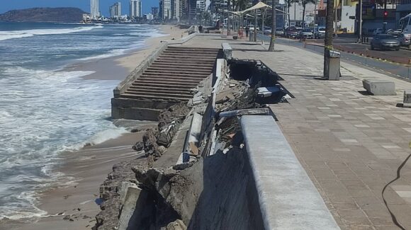 Malecón de Mazatlán, Sinaloa, espera aval de Hacienda para destrabar obra de reparación de más de 5 mdp