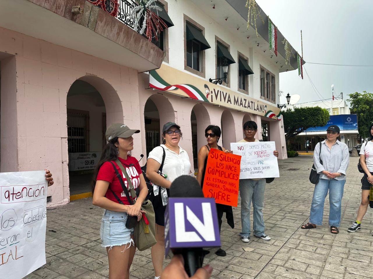 Manifestación en Mazatlán contra violencia e inseguridad