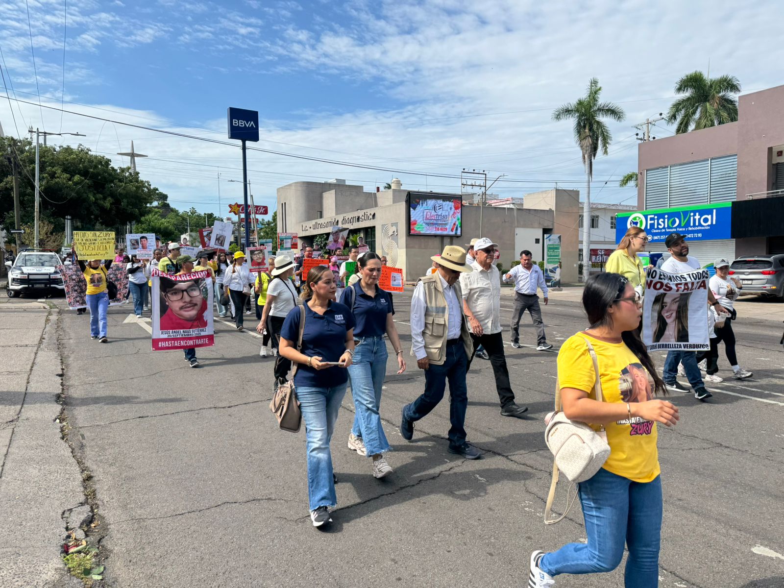 Colectivos de búsqueda en Culiacán marchan por el Día Internacional de las Víctimas de Desaparición Forzada