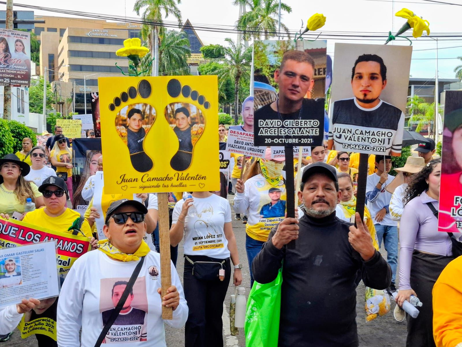 Colectivos de búsqueda en Culiacán marchan por el Día Internacional de las Víctimas de Desaparición Forzada