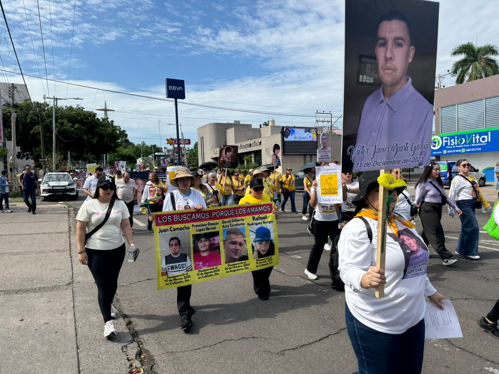 Colectivos de búsqueda en Culiacán marchan por el Día Internacional de las Víctimas de Desaparición Forzada