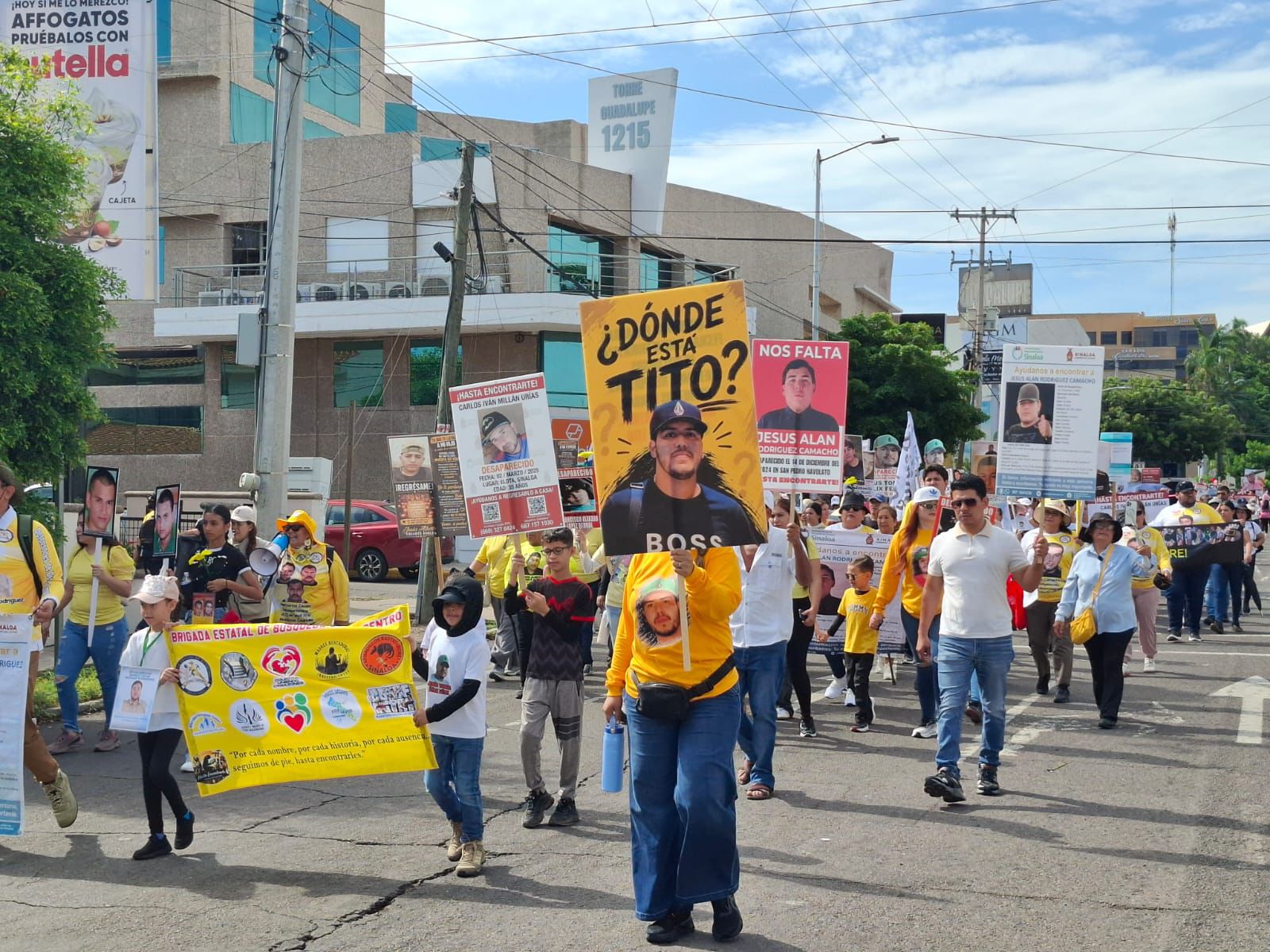 Colectivos de búsqueda en Culiacán marchan por el Día Internacional de las Víctimas de Desaparición Forzada