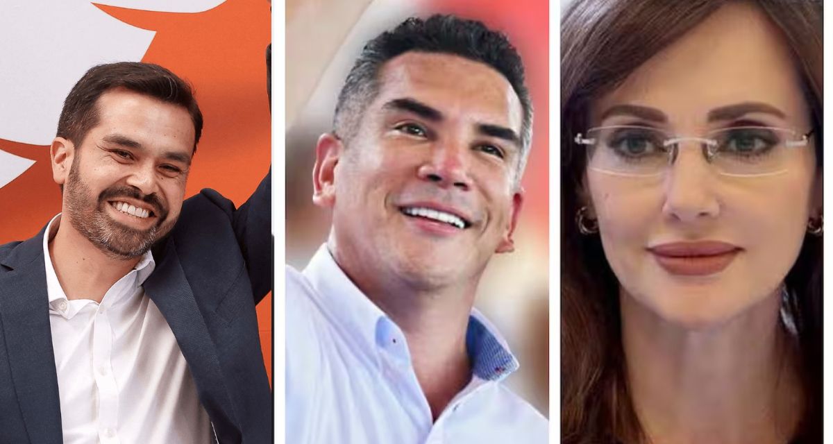 Álvarez Maynez, Alito Moreno y Lilly Téllez