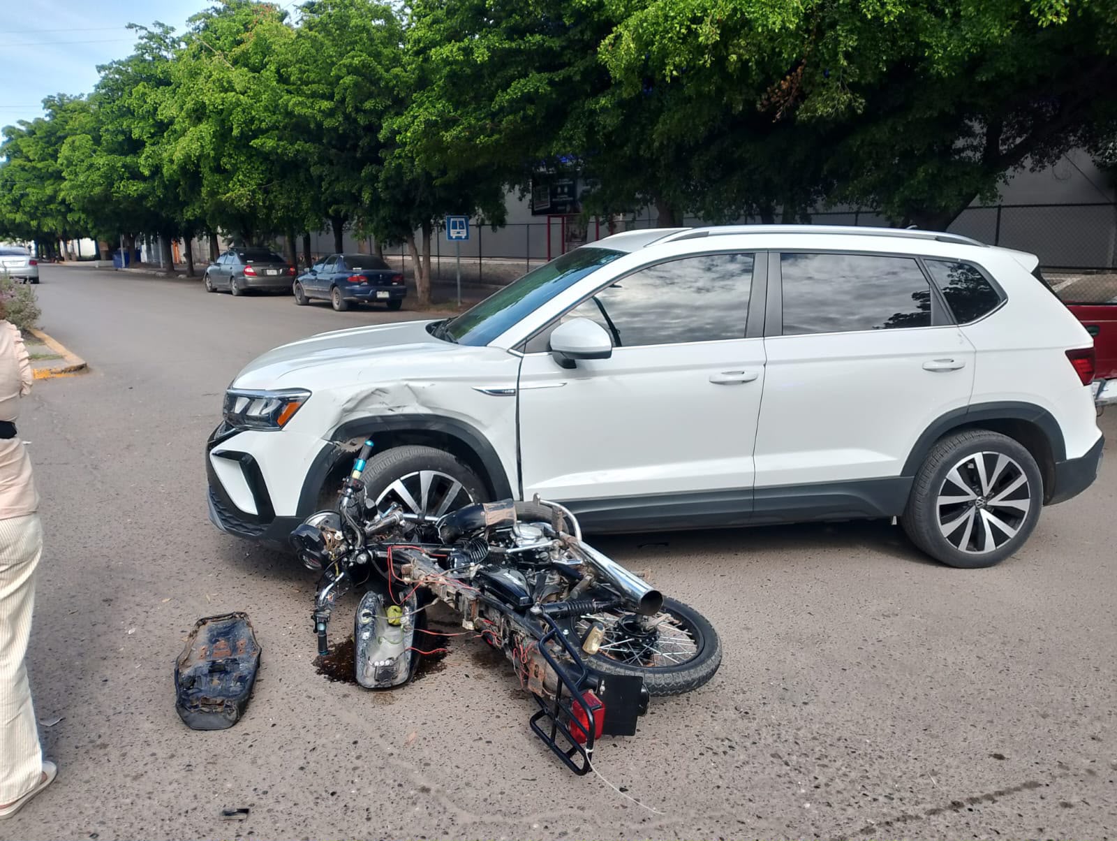 Accidente moto en Guasave
