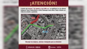 obras publicas anuncia cierre del bulevar pedro infante en culiacan anuncio