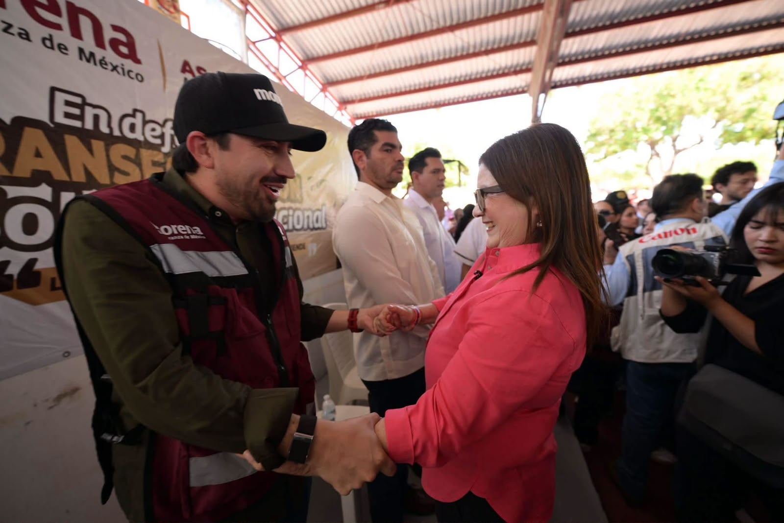 Omar Campos con Imelda Castro