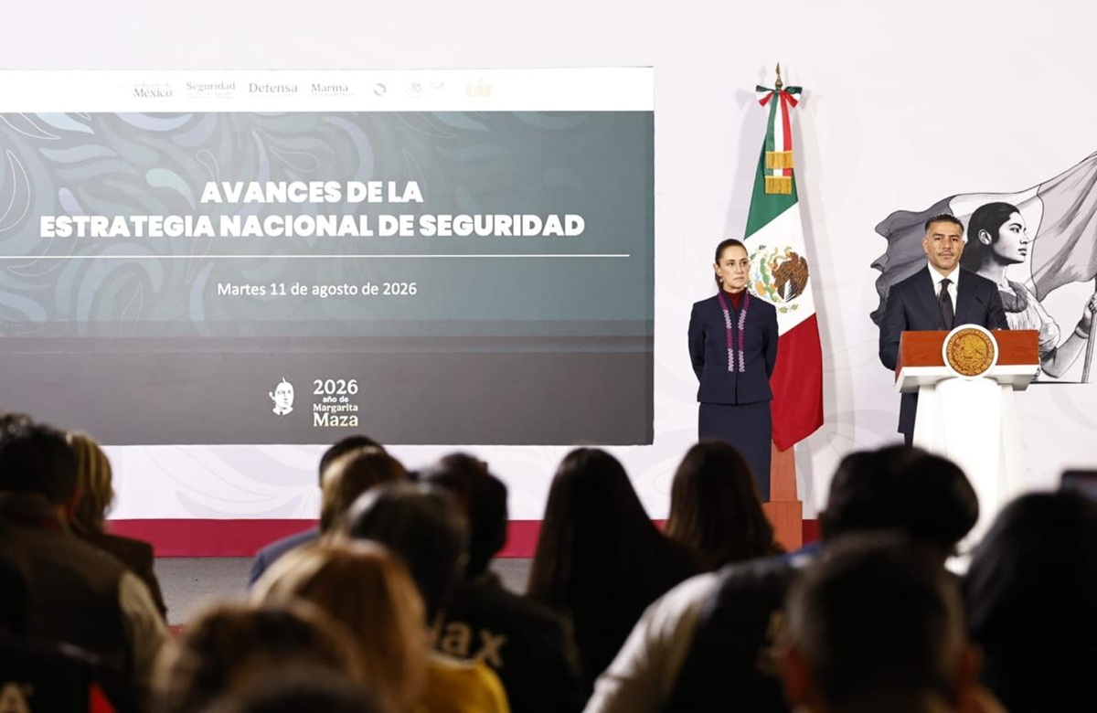Omar García Harfuch en conferencia 'mañanera'