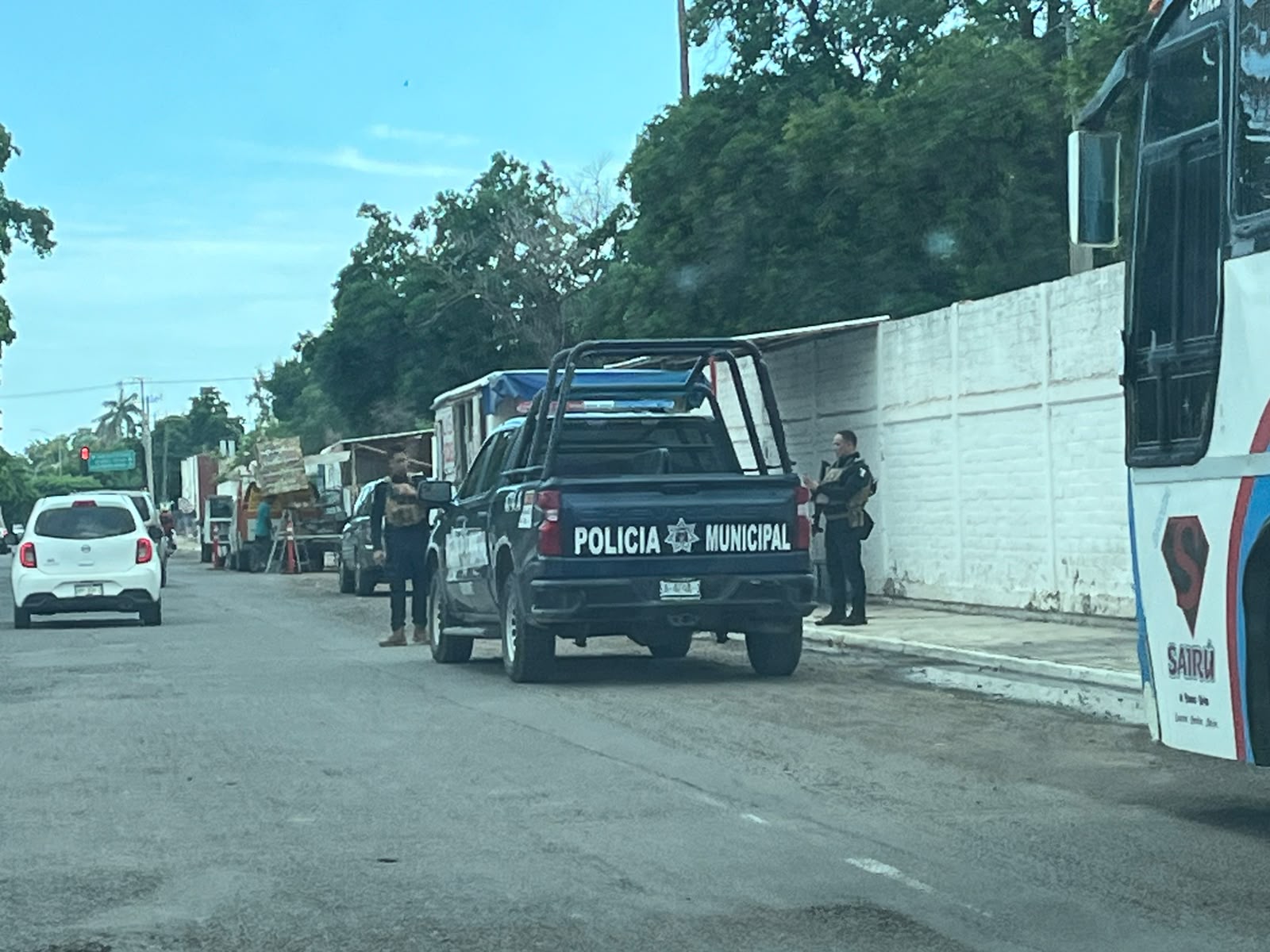 Operativo en panteón de Guasave por intento de robo de motocicleta