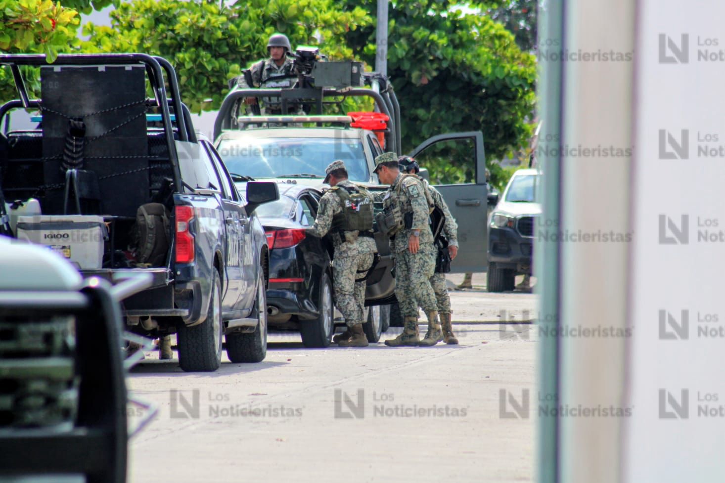 Fuerte despliegue de seguridad en fraccionamiento Portomolino en Mazatlán