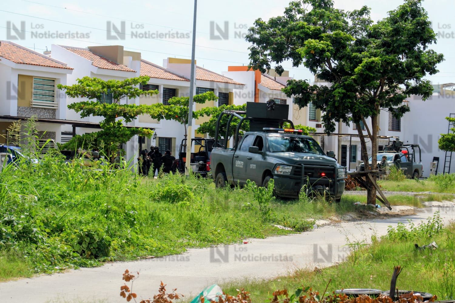 Fuerte despliegue de seguridad en fraccionamiento Portomolino en Mazatlán