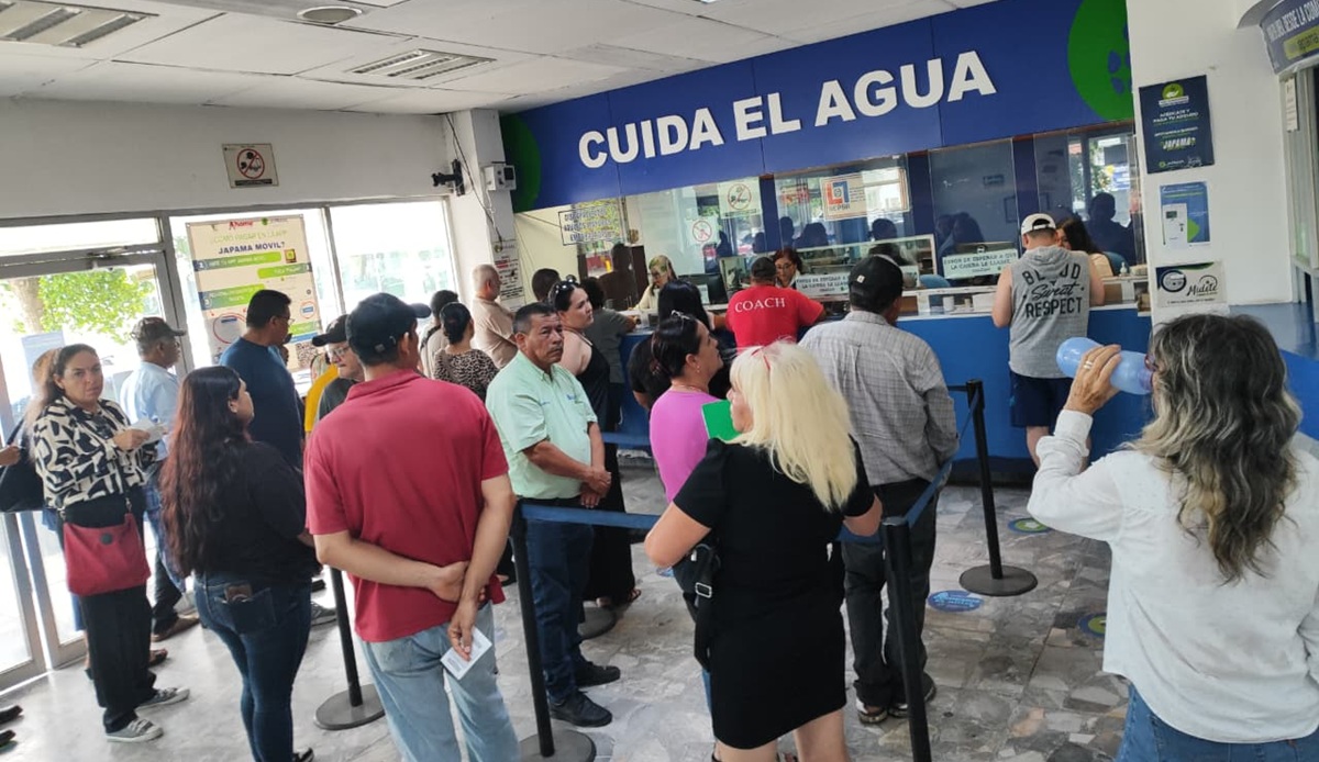 Pagos en caja de Japama