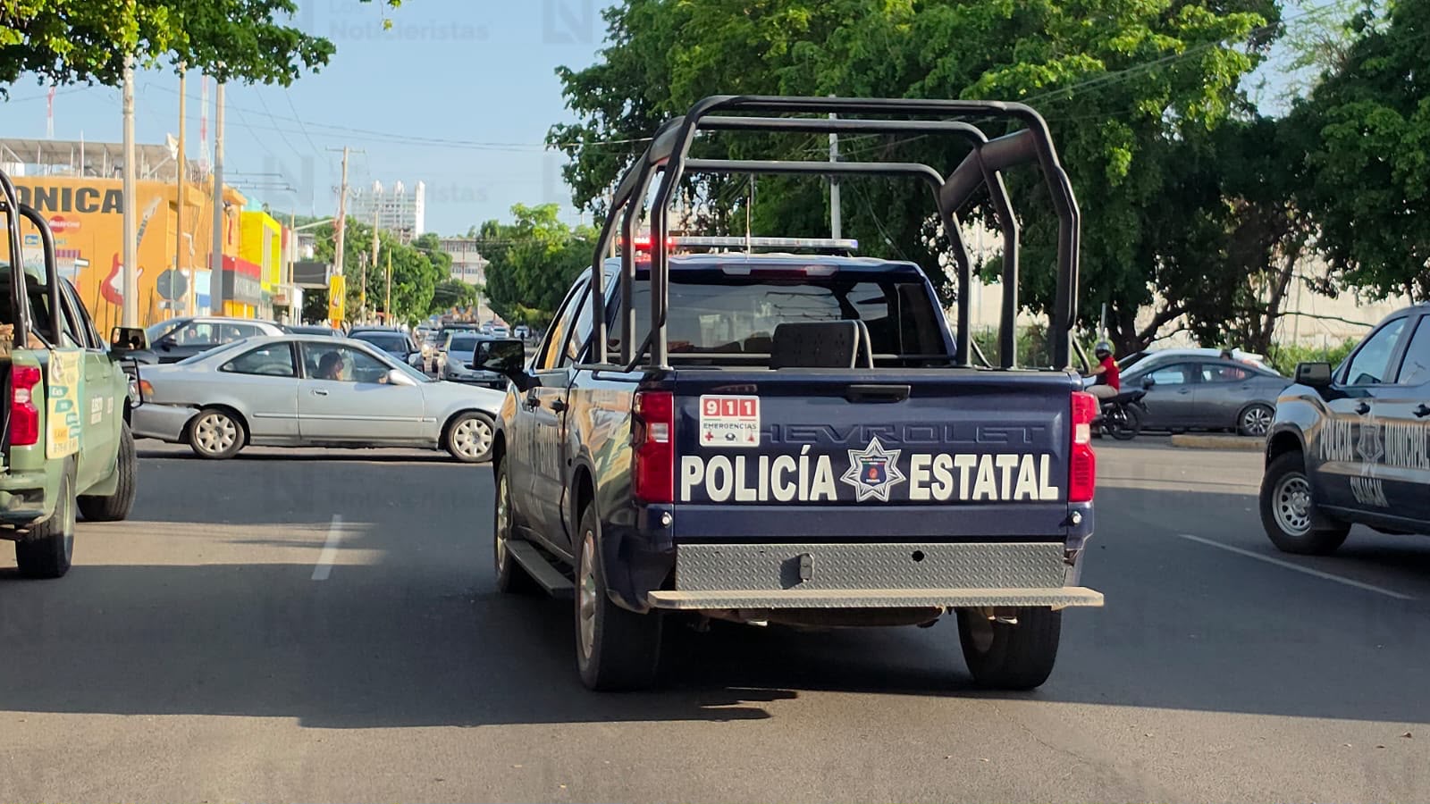 Patrulla de la Policía Estatal en Culiacán
