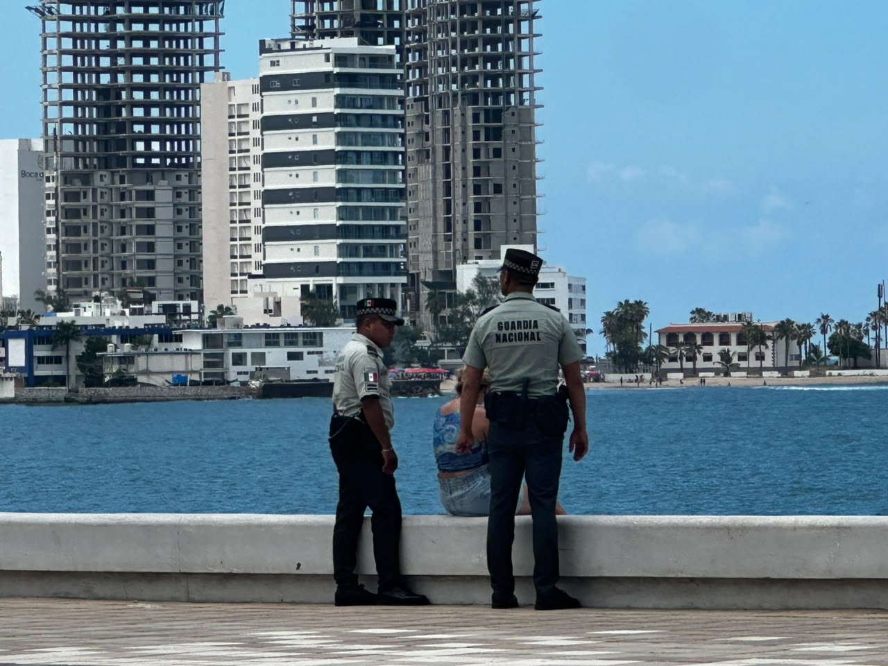 Patrullajes de elementos de seguridad en Mazatlán