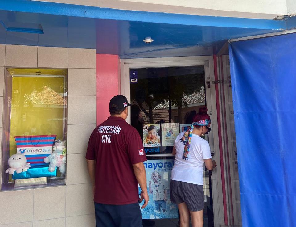 PC Ahome realiza inspección de la Plaza Fiesta Las Palmas en Los Mochis
