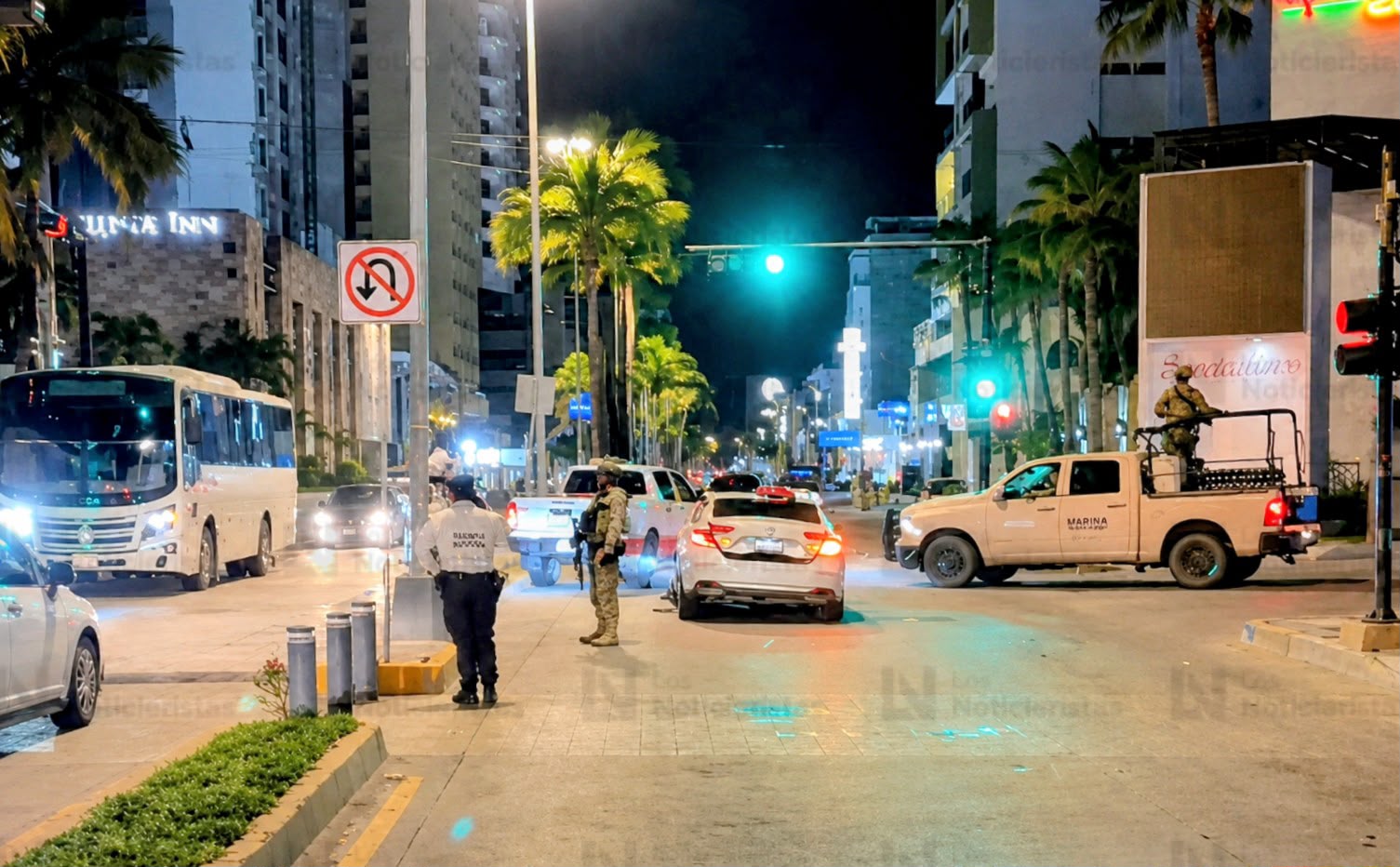 Persecución en Zona Dorada de Mazatlán