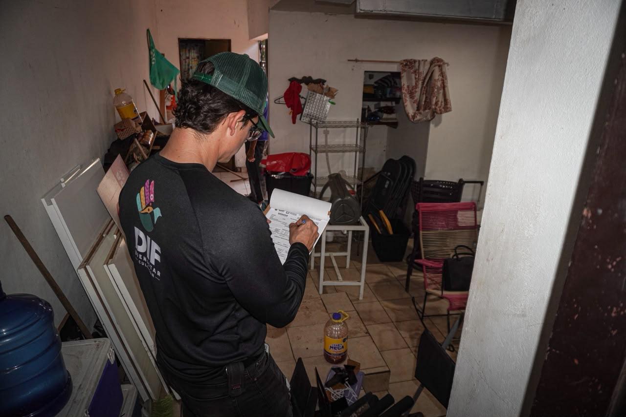 Atiende Ayuntamiento a 92 viviendas afectadas por las lluvias en Culiacán