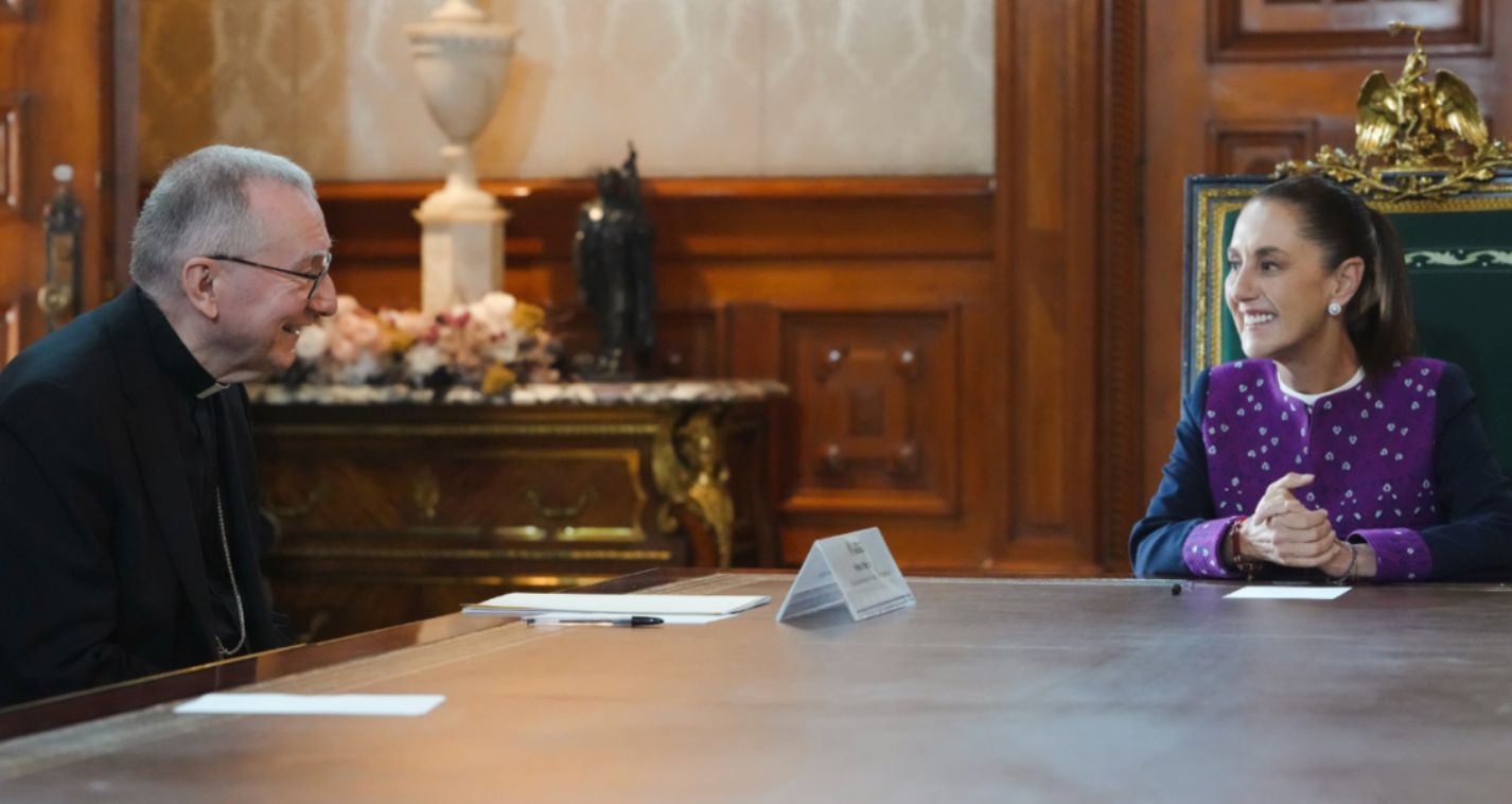 Pietro Parolin y Claudia Sheinbaum
