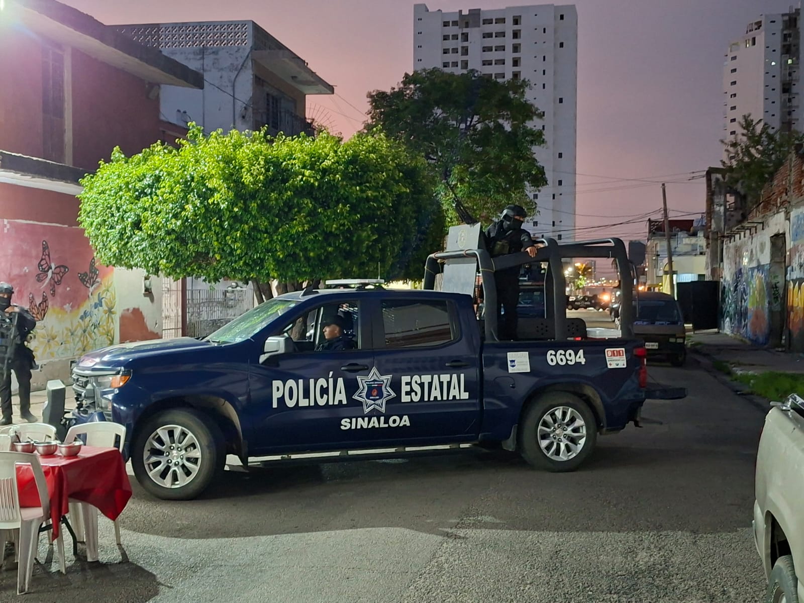 Policía Estatal en Mazatlán