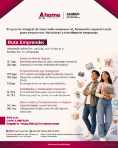 Sedeco en Ahome capacitará a emprendedores y empresarios