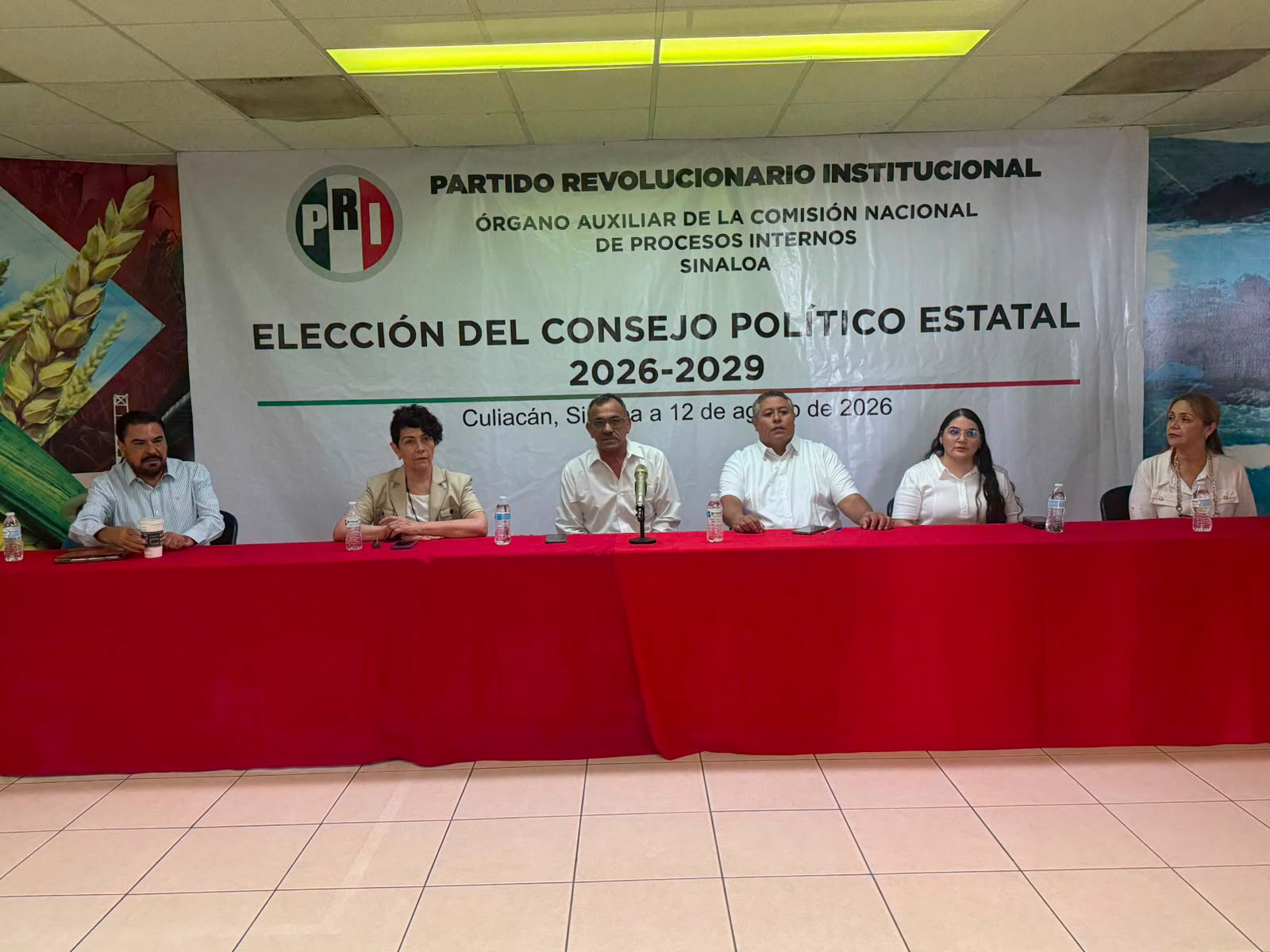 Jornada de registro de planillas para el Consejo Político Estatal del PRI Sinaloa 2026-29