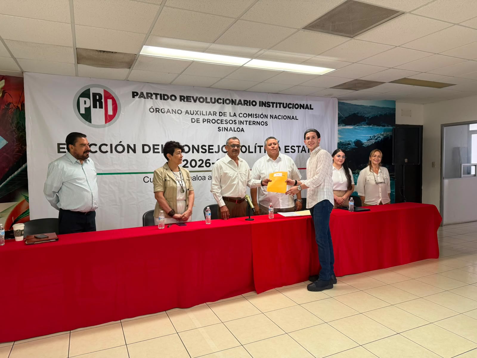 Jornada de registro de planillas para el Consejo Político Estatal del PRI Sinaloa 2026-29