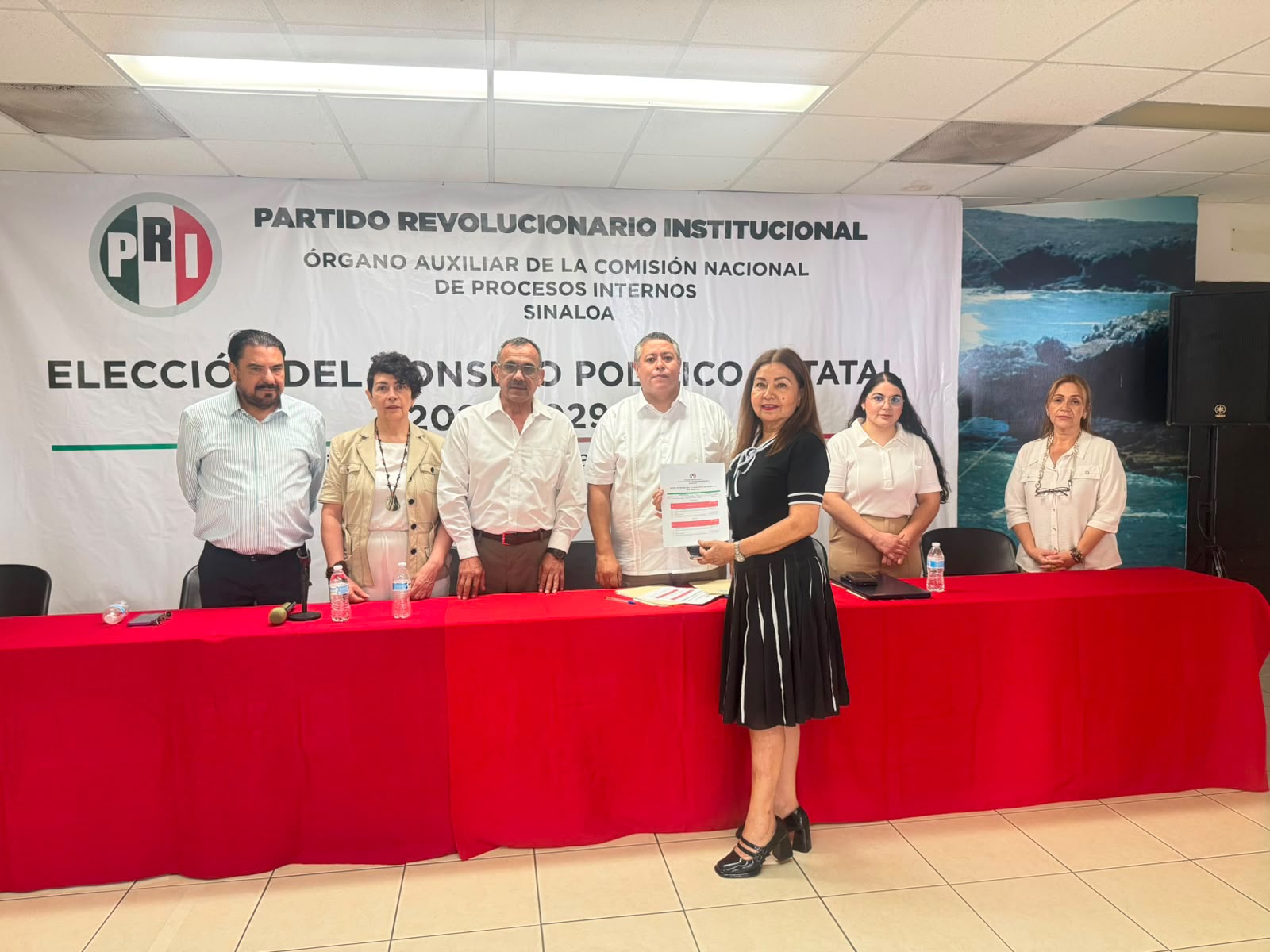 Jornada de registro de planillas para el Consejo Político Estatal del PRI Sinaloa 2026-29