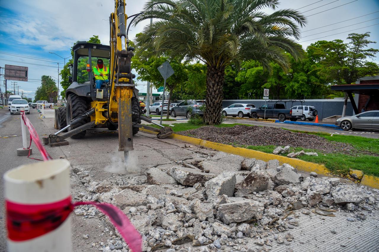 Rehabilitación de vialidades en Ahome, Sinaloa