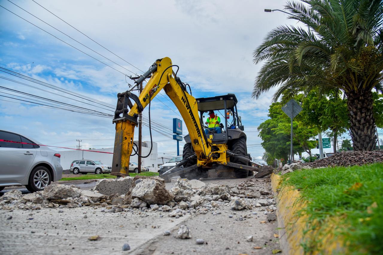 Rehabilitación de vialidades en Ahome, Sinaloa
