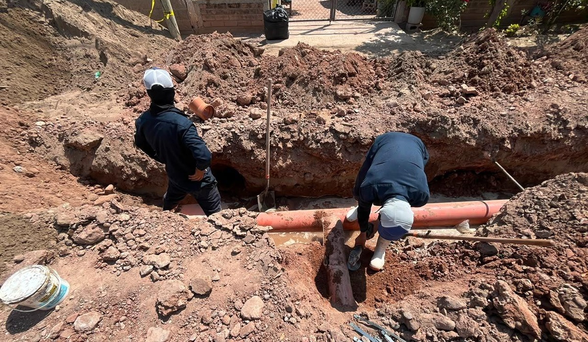 Reparan drenaje en Nuevo San Miguel, Ahome