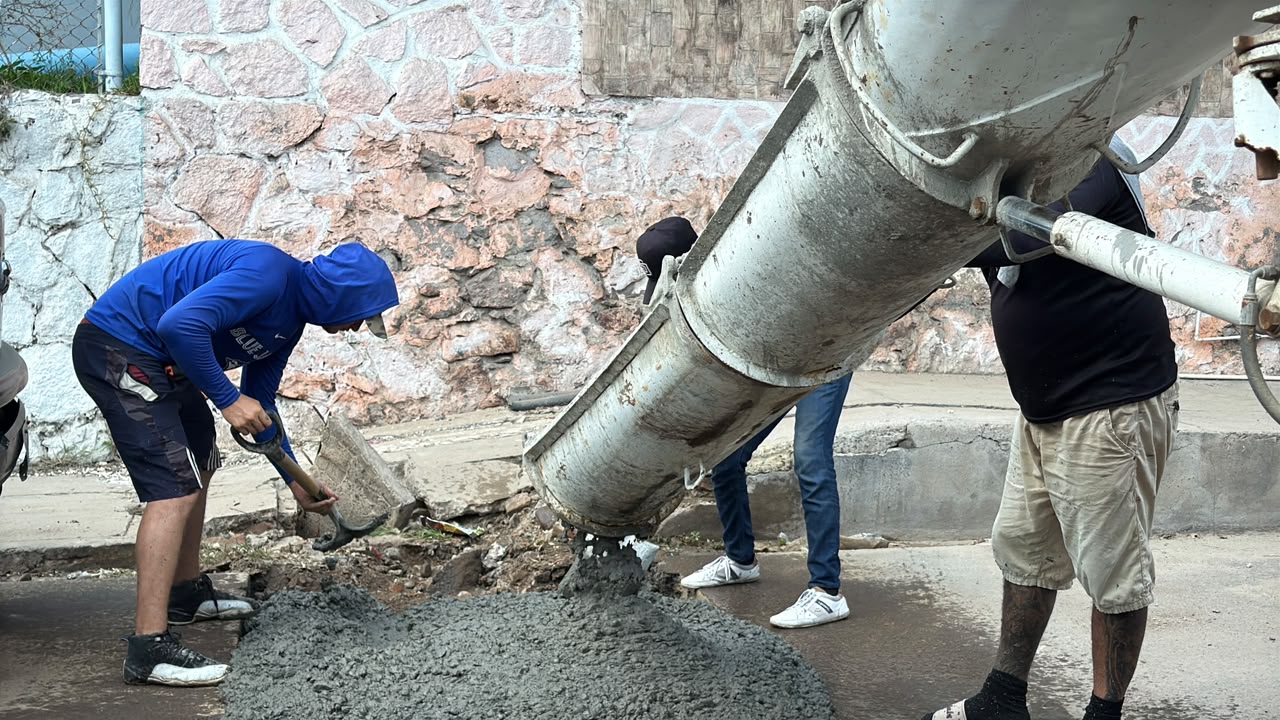 Reposición de pavimento hidráulico en Mazatlán