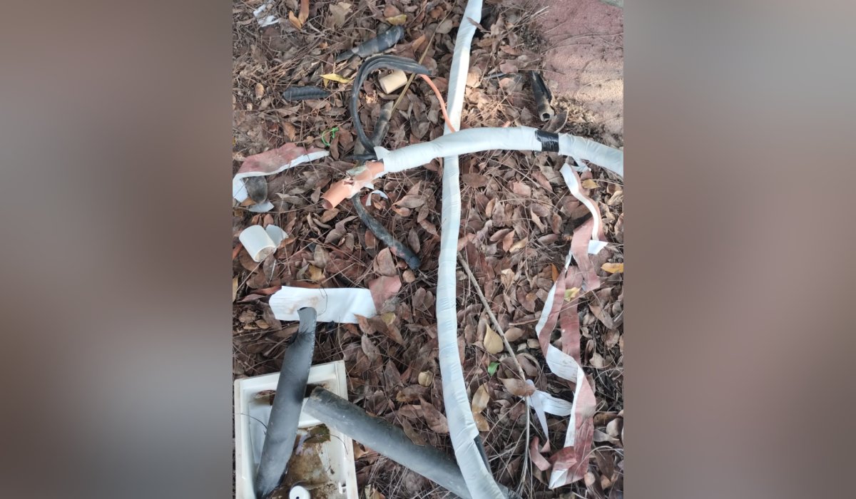 Roban cableado eléctrico en primaria del ejido La Florida, Ahome