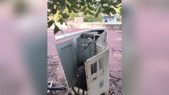 Ladrones roban cableado eléctrico y minisplit de la primaria del ejido La Florida, en Ahome, Sinaloa