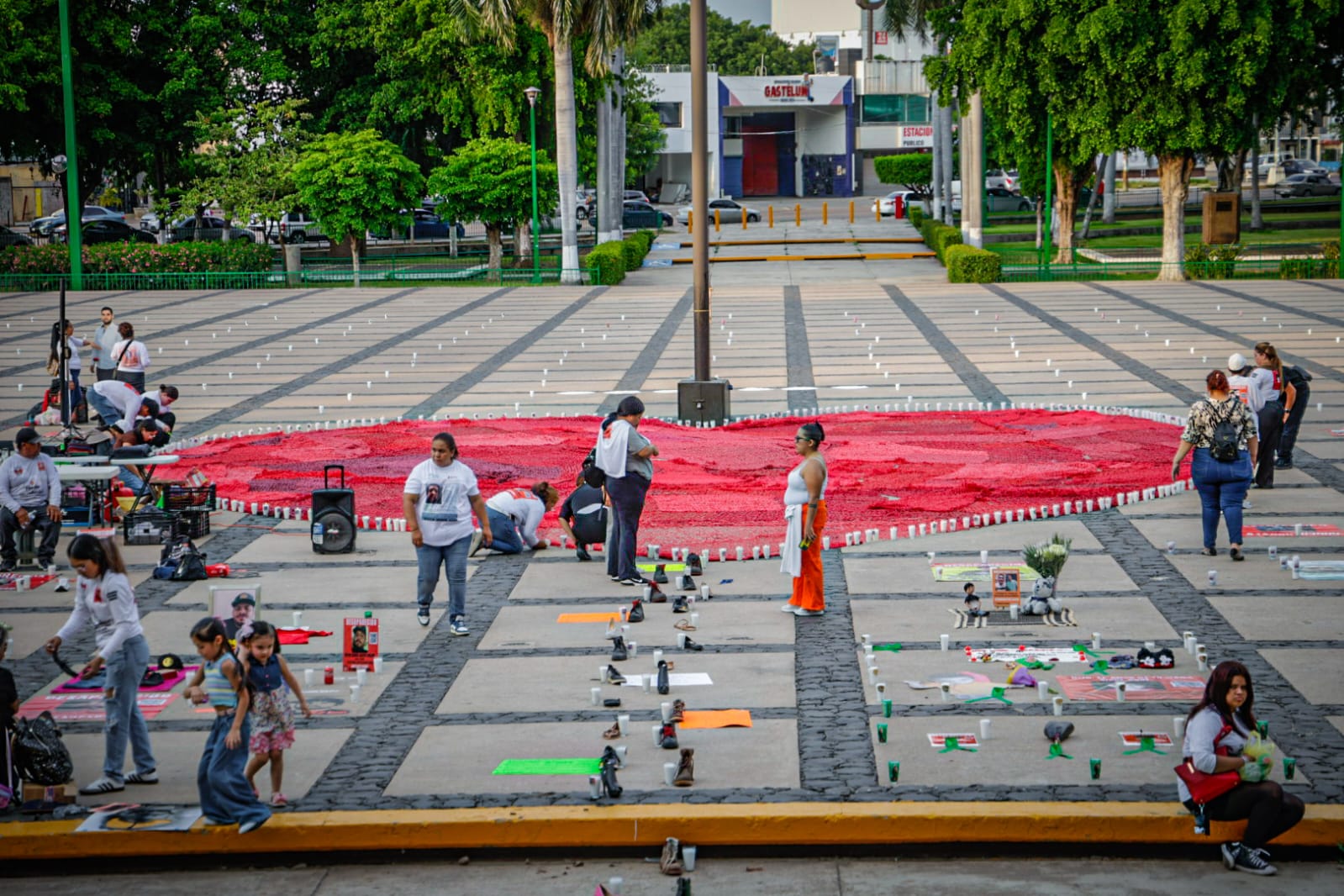 Recuerdan a desaparecidos en Sinaloa con el Corazón de la Esperanza