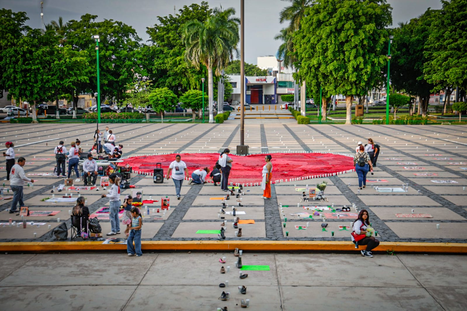 Recuerdan a desaparecidos en Sinaloa con el Corazón de la Esperanza