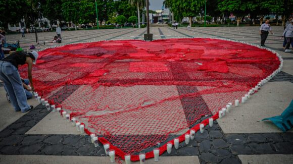 Con “El Corazón de la Esperanza”, Sabuesos Guerreras recuerdan a desaparecidos previo al 30 de agosto en Culiacán, Sinaloa