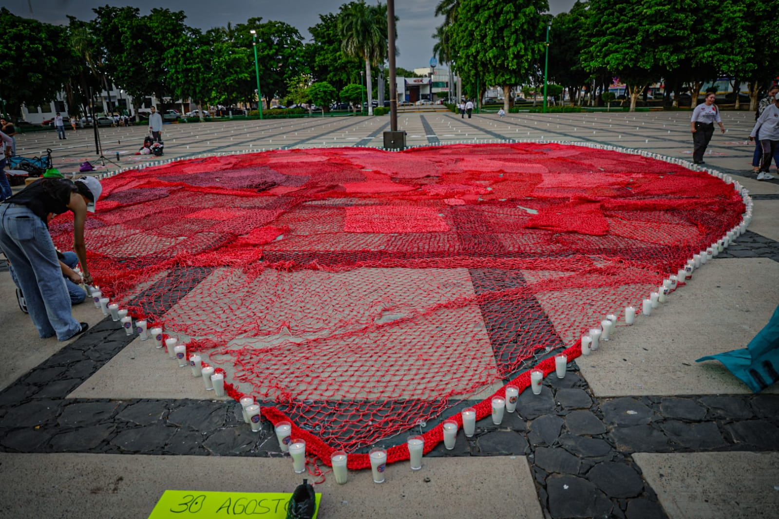 Recuerdan a desaparecidos en Sinaloa con el Corazón de la Esperanza
