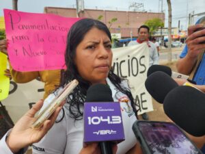 Sandra Sandoval, responsable de Movimiento Antorchista en el norte de Sinaloa