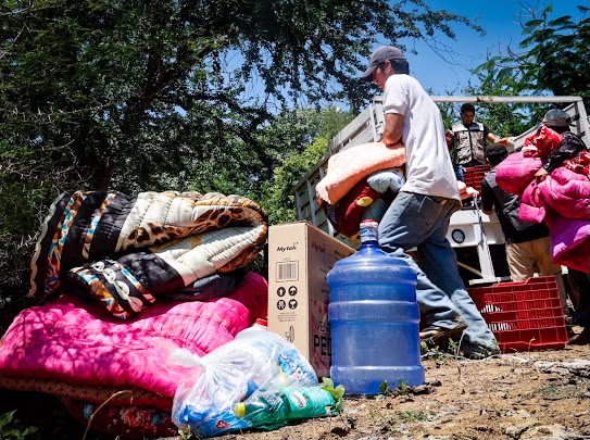 Sebides entrega apoyos en comunidades de Concordia